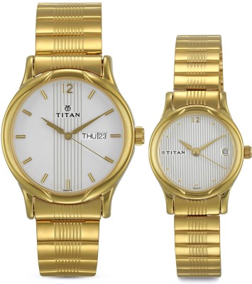 Titan NP15802490YM04 Karishma Bandhan Analog Watch  - For Couple