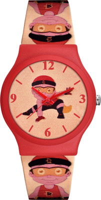 Loretta Waterproof Red Sillicone Belt Analog Watch  - For Boys