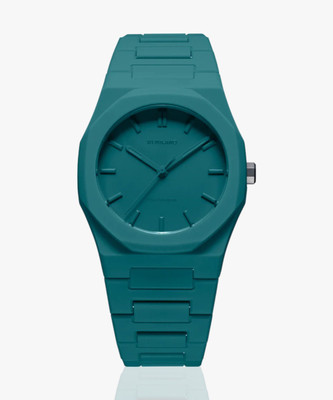 D1 MILANO PCBU02 Polycarbon Quartz Green Dial Analog Watch  - For Men & Women