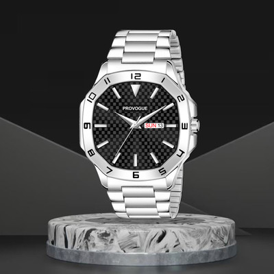 PROVOGUE PRV-227-BLACk Stylish Day and Date Analog Watch  - For Men