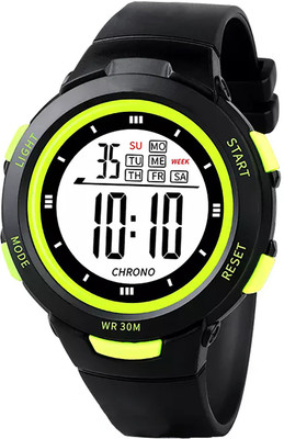 Time Up New Launch Big Size Multi-Color Dial Alarm,Light,Water Proof 5-15 Years Kids Digital Watch  - For Boys & Girls