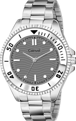 CAINVEL CV8198 SIlver Chain Grey Dial Analog Watch  - For Men
