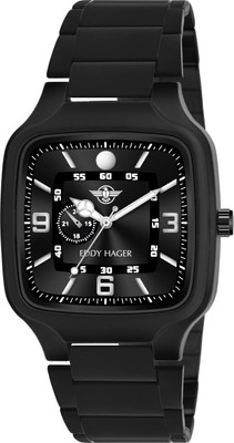 EDDY HAGER EH-290-Black Big Dial Analog Watch  - For Men