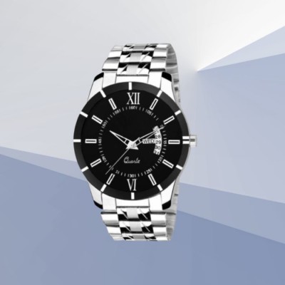 house of common Beautiful Trendy Unique Day And Date Black Watch Analog Watch  - For Men