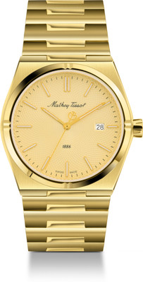 Mathey-Tissot H118PDI Swiss Made Gold Dial Analog Watch  - For Men