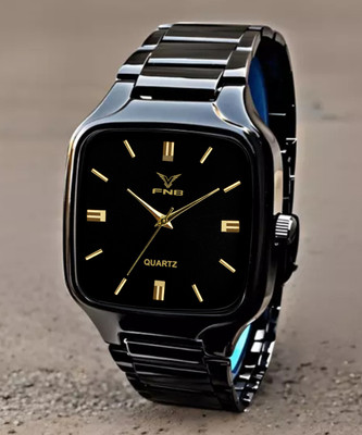 FNB RD-9101 Elegant Series Square Analog Quartz For Men/Boys Analog Watch  - For Men