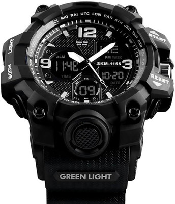 Om Collection ikmi_bk Om Collection SKM-1155 Dual Display Sports Watch for Men Analog-Digital Watch  - For Men