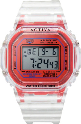 INVICTA ACW424-009 Activa By Invicta DIGITAL ESSENTIALS Quartz Red Dial Digital Watch  - For Men