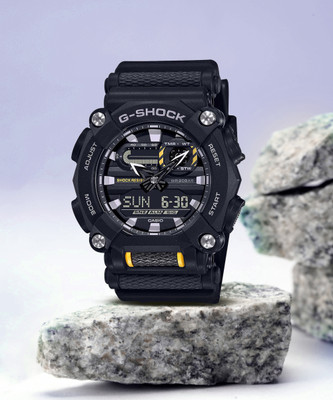 CASIO GA-900-1ADR G-SHOCK Black Dial Resin Strap Analog-Digital Watch  - For Men