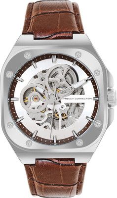French Connection Silver Unique Dial Luxury Watch | Mechanical Watch for Men - FCA14BRL Analog Watch  - For Men
