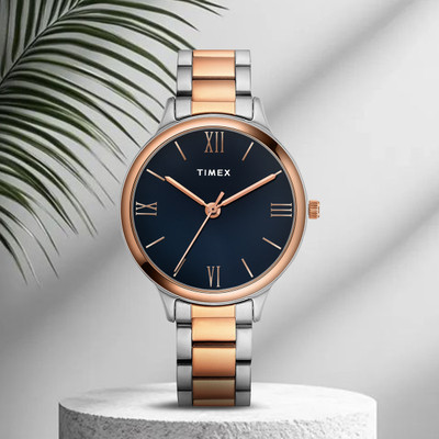 TIMEX 3Hands, Blue Dial Analog Watch  - For Women