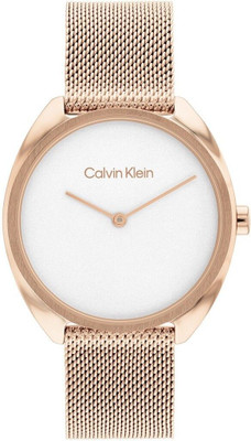 Calvin Klein Adorn Qtz Basic Slim White Round Dial 's / Analog Watch  - For Women