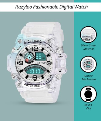 GISTARIX A170 Gistarix Expensive Design New Year Fashion Exclusive Choice 7 Lights in Display Digital Watch  - For Boys