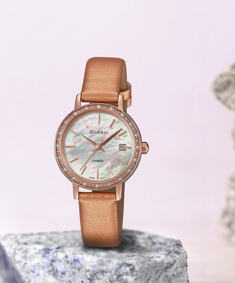 CASIO SHE-4060PGL4AUDF Sheen Analog Watch  - For Women