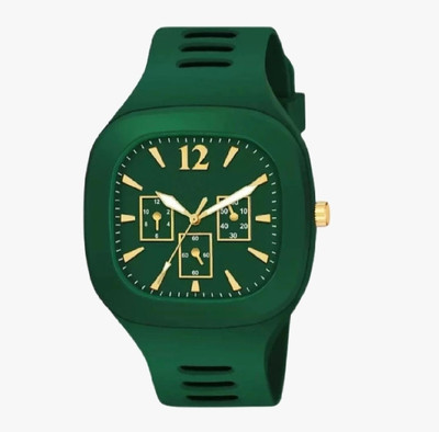 Timefit Square Shape Silicon Strap Stylish Analog Watch  - For Boys