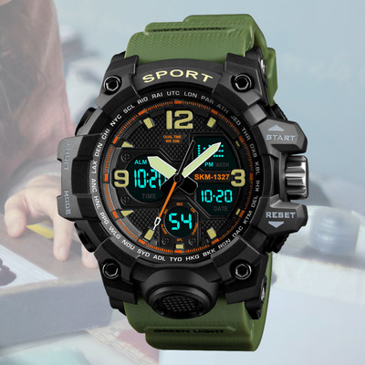 Harbor 1327 Green Make every second count with the 1327 men’s green sports watch Analog-Digital Watch  - For Men