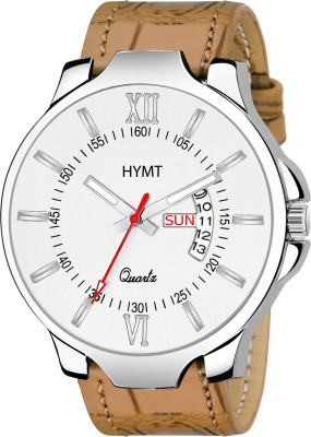 HYMT HMTY-6021 Trending Day & Date Series Genuine Leather for Boy Analog Watch  - For Men