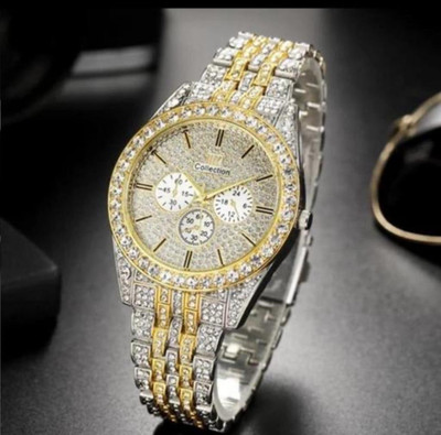 GATRADES ma9009 new luxury diamond studded high quality steel bracelet crystal quartz watch Analog Watch  - For Men & Women