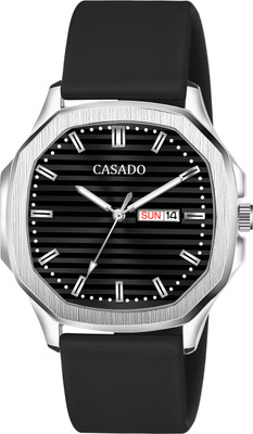 Casado Hexa Series | Smart Watch Strap | 3D Cut Glass | Smart Clip | Soft Silicon |Boys Hexa Working Day & Date Series | Smart Watch Strap | 3D Cut Glass | Soft Silicon Analog Watch  - For Men
