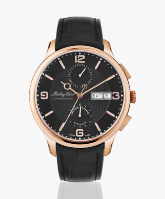 Mathey-Tissot H1886CHATPN Chronograph Automatic Swiss Made Black Dial Analog Watch  - For Men