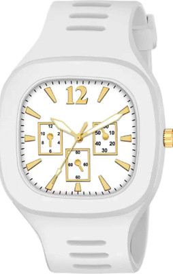 ShoppingFashion 2002 White Square Model New analog Watch Analog Watch  - For Men