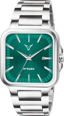 FNB FN-2024-Green-Dial Elegant Series Square Analog Quartz For Men/Boys Analog Watch  - For Men