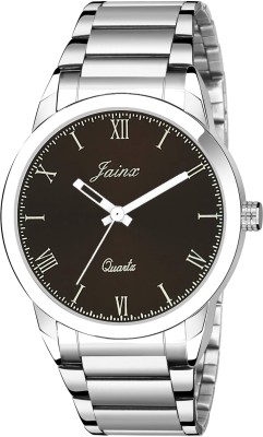 JAINX JM7137 Brown Dial Steel Chain Analog Watch  - For Men