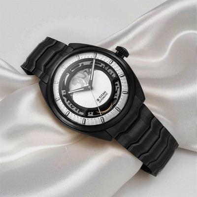 Titan Regallia Regalia Stellar 2 White Dial Stainless Steel Strap Analog Watch  - For Men