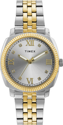 TIMEX TWEL234SMU03 Timex Silver Round Dial Analog Watch  - For Women