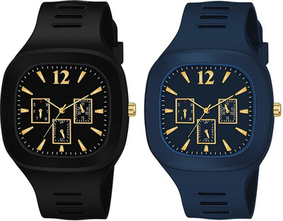 Hench Multi DIAL Strap Analog Silicon Strap ADDI Stylish Designer Analog Watch Combo Analog Watch  - For Boys & Girls