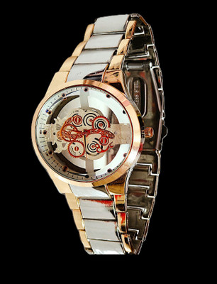 RENAISSANCE TRADERS Gold silver diamond party wedding Analog Watch  - For Men