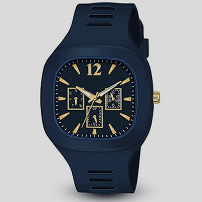 AMSSTYLE JH_0033 MILLER MEN SQUARE CASE TRENDY CLASSIC FASHION ANALOG WATCH Analog Watch  - For Men
