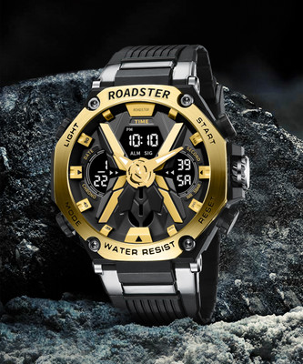 Roadster Waterproof Multi-Functional Wrist Watch Analog-Digital Watch  - For Men