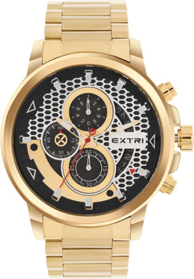 EXTRI New Collection Mens Chronograph Gold Dial Analog Watch  - For Men