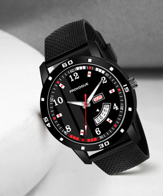 PROVOGUE Day and Date Functioning Quartz Analog Watch - For Men