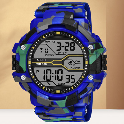 HALA ARMY Military Watch Multi-Function Stylish Sports Silicon Strap & Attractive Look Digital Watch  - For Boys