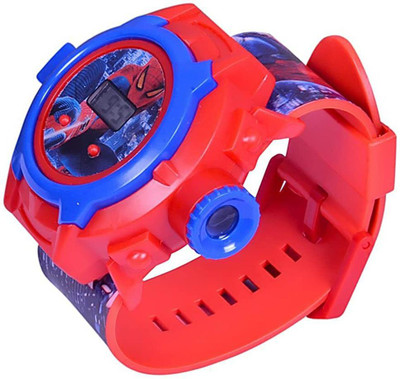 Bravity Projector Watch for Kids Unique 24 Images Digital Display Projector 24 Projector Photo Series Digital Spiderman Kids Watch. Digital Watch  - For Boys & Girls