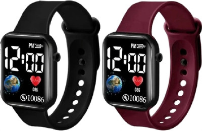 asep asep New Fashion Design Led Square Digital Watch New Fashion Design Luxurious Led Digital Watch Digital Watch  - For Boys & Girls