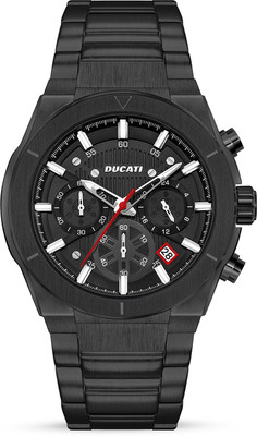 DUCATI Chronograph Black Dial Round Watch for Men|Luxury Analog Watch for Men Analog Watch  - For Men