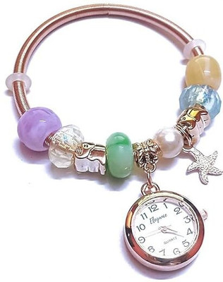 sanowrex Women/Girls Fashion Stainless Steel Adjustable Watch Bangle Friendship Bracelet Analog Watch  - For Girls