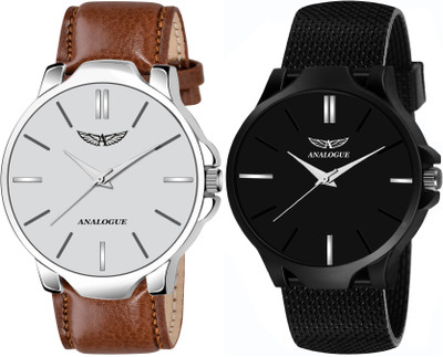 ANALOGUE Combo of 2 | Synthetic Leather Straps | 1 Year Warranty | Boys Series Combo of 2 | Synthetic Leather Straps | 1 Year Warranty | Boys Series Analog Watch  - For Men