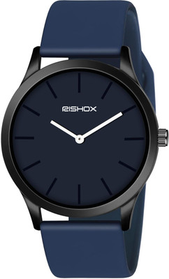 RISHOXX Men's Analog Watch with Stunning Blue Dial and Comfortable Blue Silicone Strap Men's Analog Watch with Stunning Blue Dial and Comfortable Blue Silicone Strap Analog Watch  - For Men