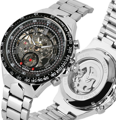 Neptune Cascade Adventurer's Companion: Outdoor-Ready Fully Operational Sub-Dials Auto Kinetics Classic Ease: Timepiece Portfolio Inside Revolving Gears Analog Watch  - For Men
