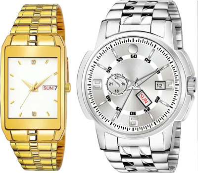 Caihong Golden-White-SLV-10 Analog Watch  - For Men