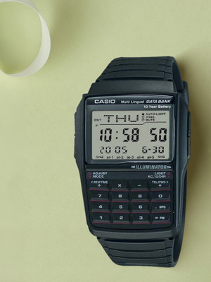 CASIO DBC-32-1ADF Vintage Black Dial Black Resin Strap Digital Watch  - For Men & Women