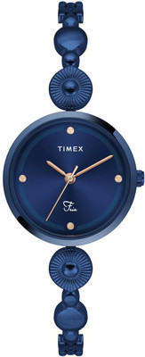 TIMEX TWEL18205 Fria Blue Round Dial Analog Watch  - For Women