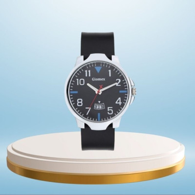 Giomex Branded TMX002 Black Silicone Black Strap_1 Analog Watch Analog Watch  - For Men