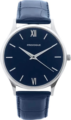 PROVOGUE Basic Analog Watch for Men Blue Dial | Synthetic Leather Strap | Premium | Analog Watch  - For Men