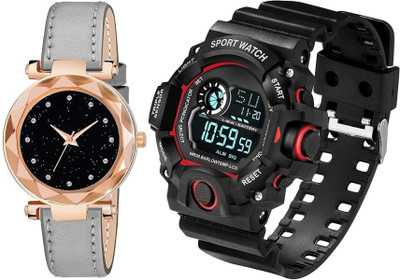 exactor Premium Stylish Casual & Formal Wear Watch Analog-Digital Watch  - For Women