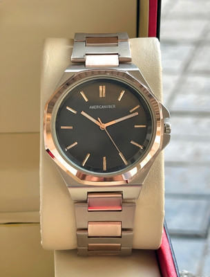 VVED ENTERPRISES DRM008 DRM008 ROSE BLACK Analog Watch  - For Men